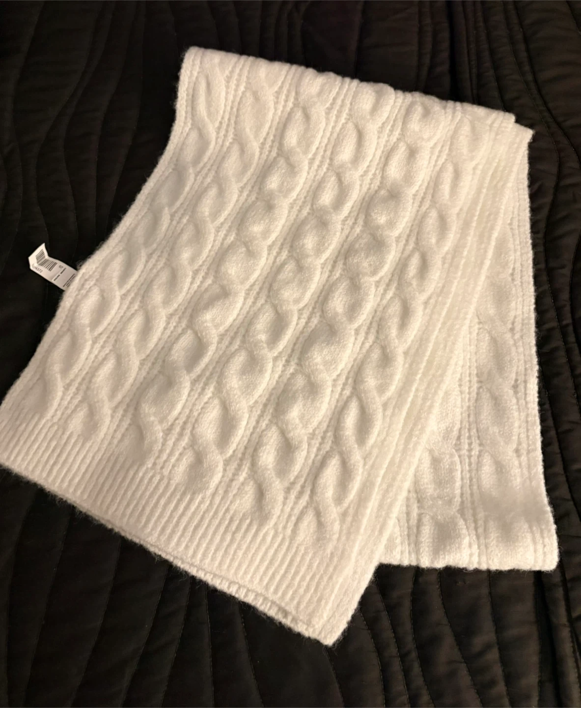 Bluenotes White Knit Scarf - New with Tags - photo 3