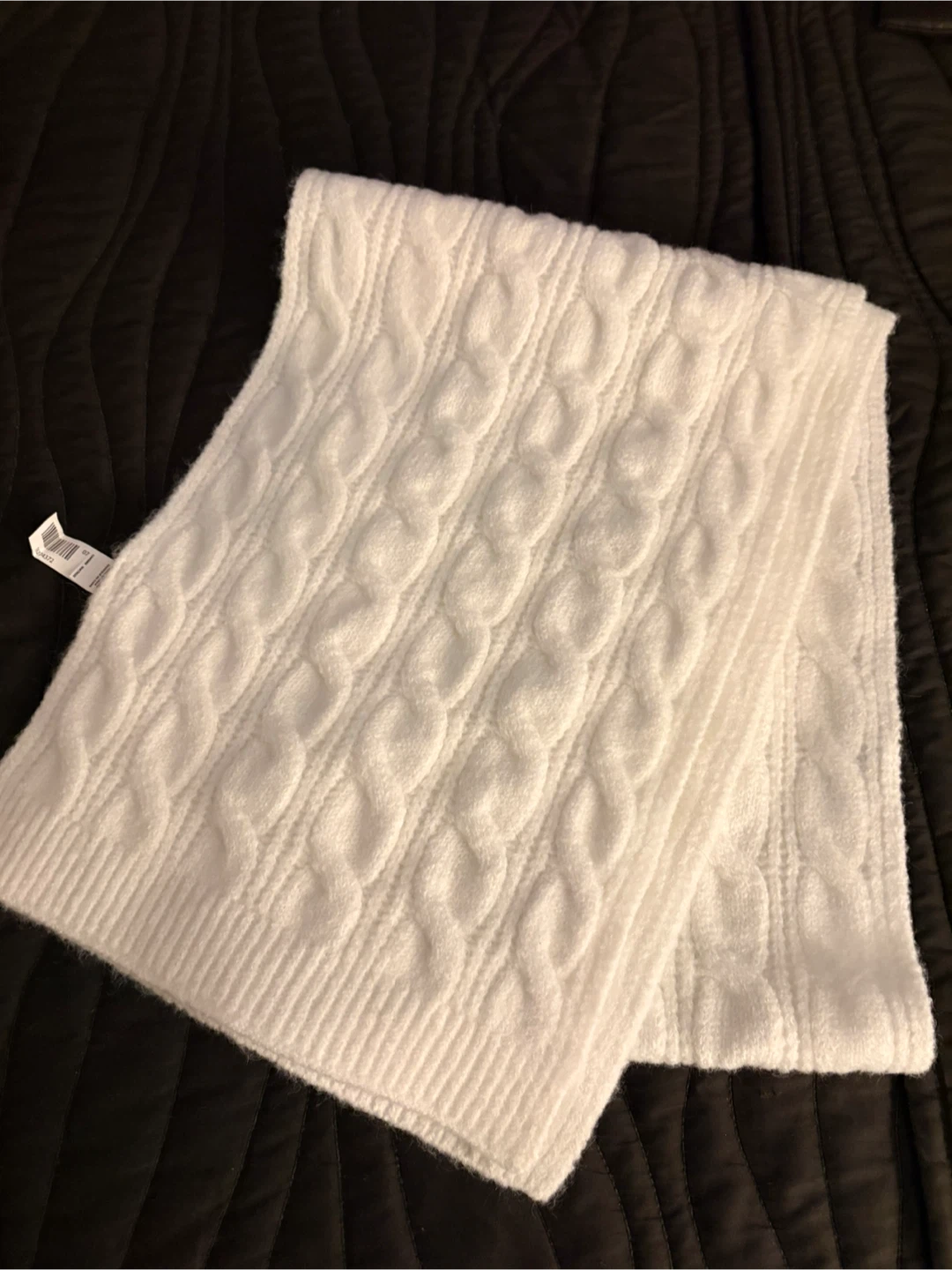 Bluenotes White Knit Scarf - New with Tags - photo 2