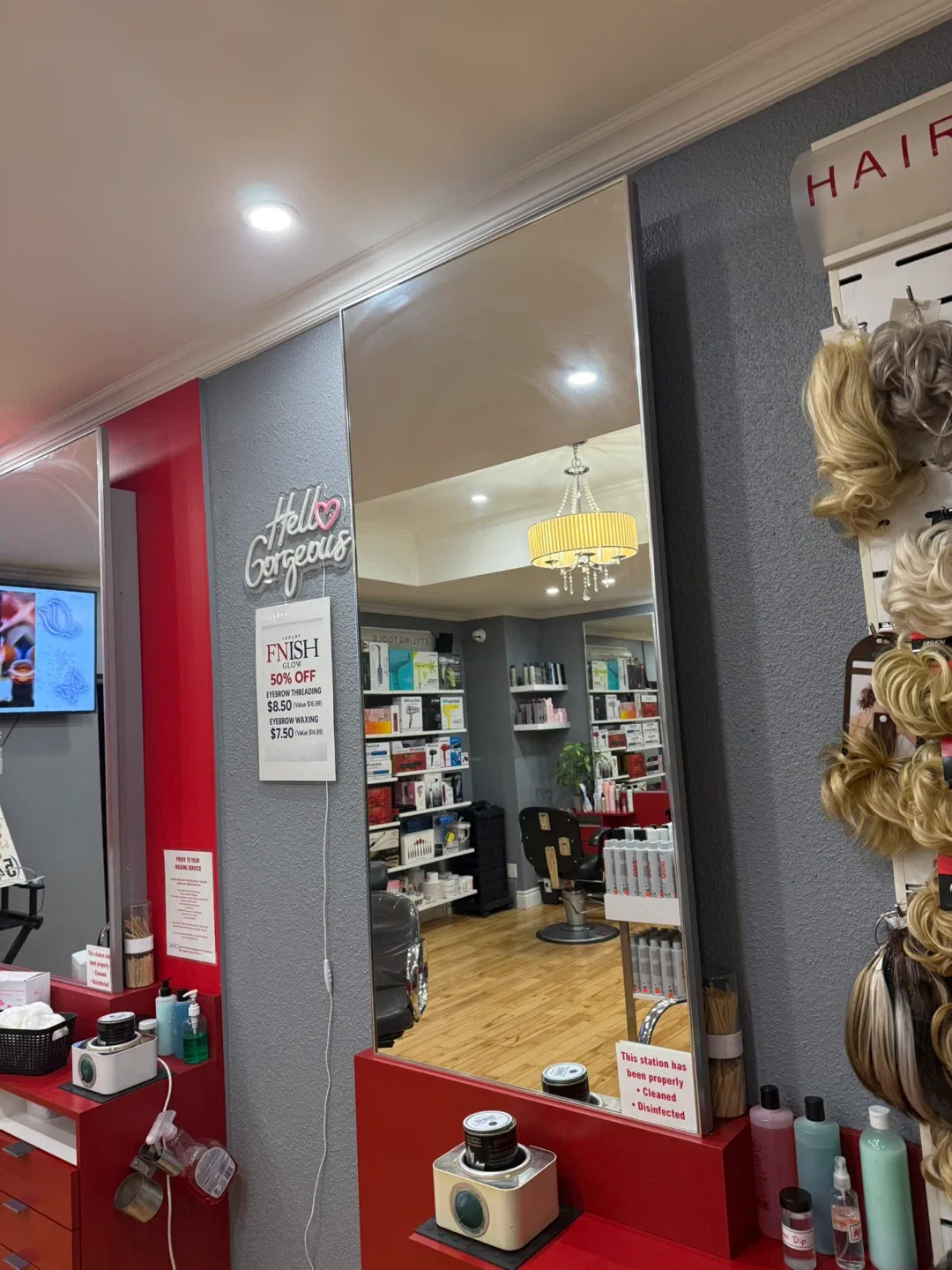 Large Salon Mirror image indicator(2)