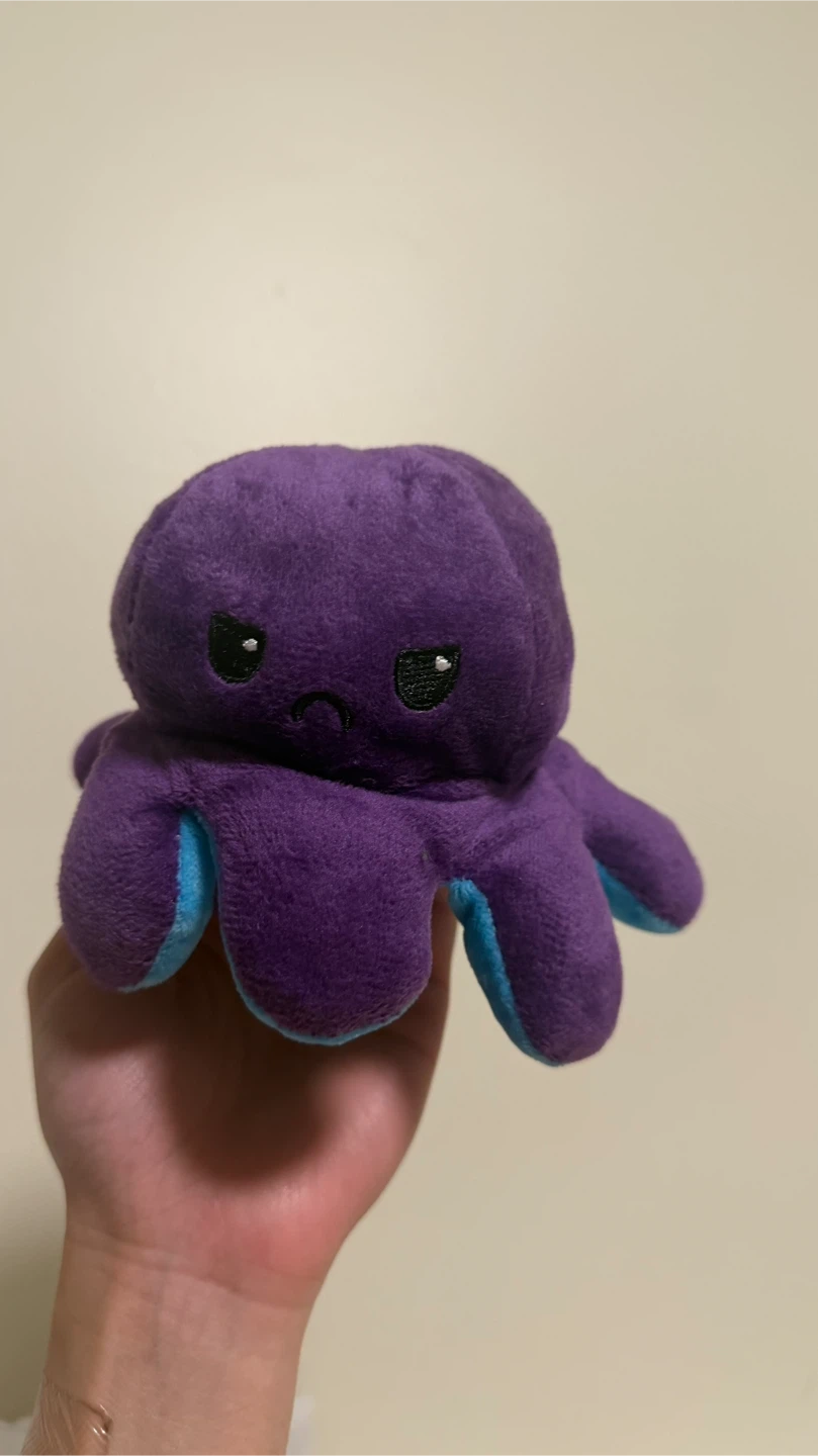 Reversible Octopus Plushie - Blue & Purple - photo 2