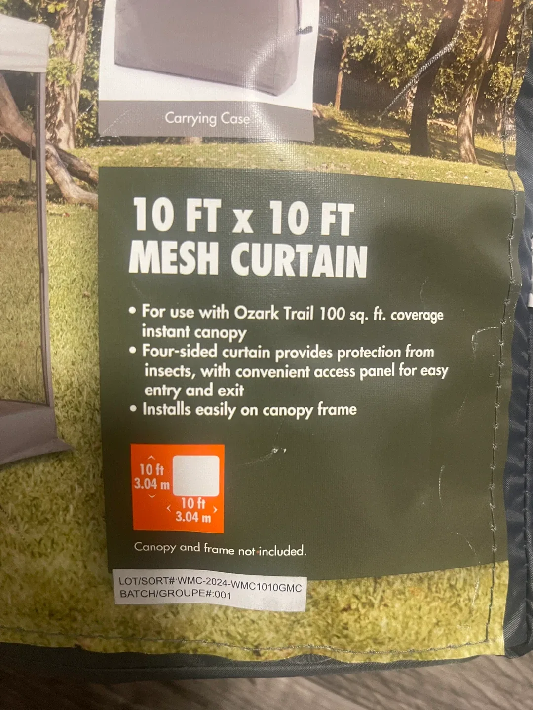 Ozark Trail 10 ft x 10 ft Mesh Curtain - New image indicator(2)