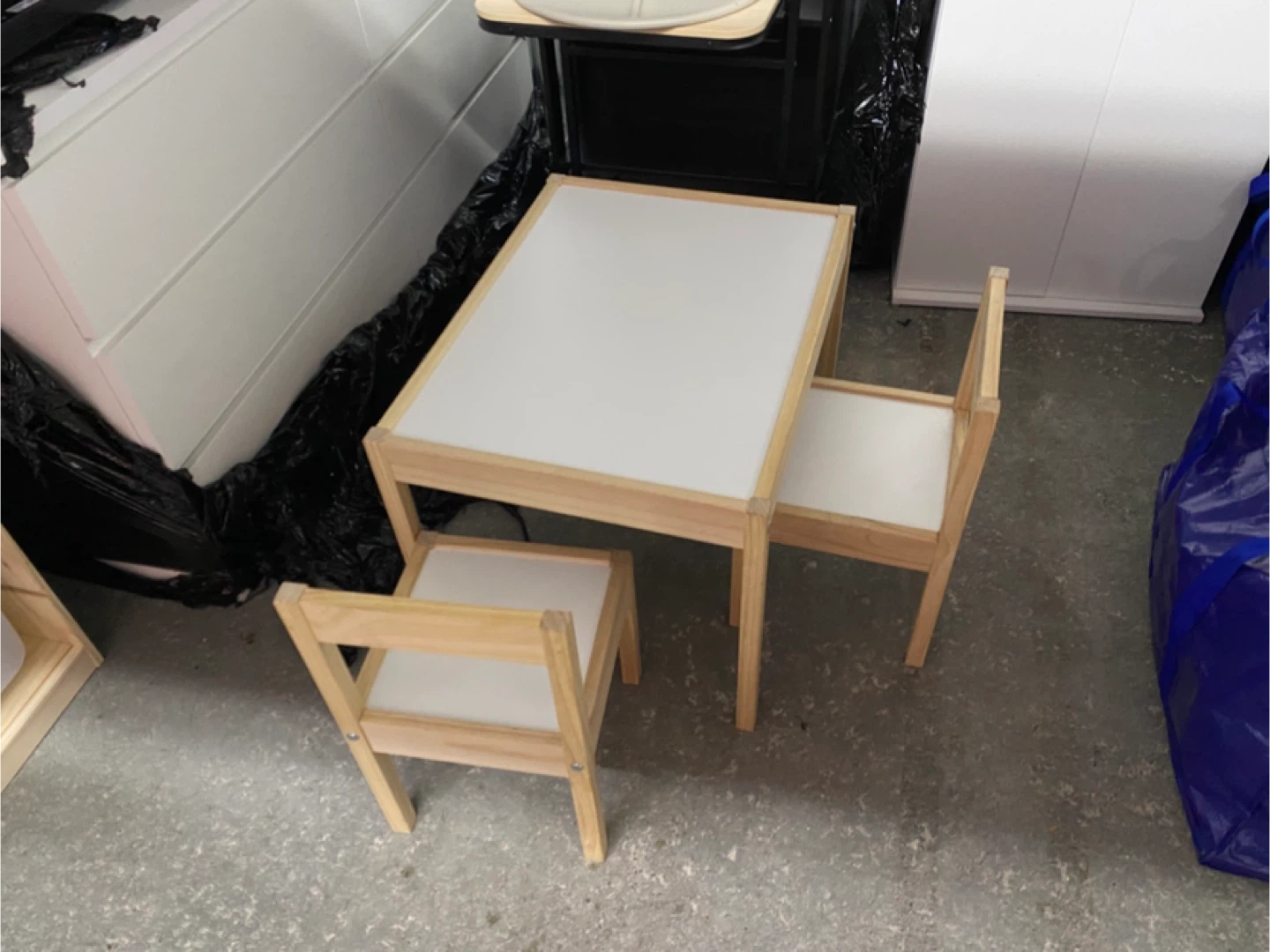 IKEA LÄTT Children's Table with 2 Chairs for kids under 5