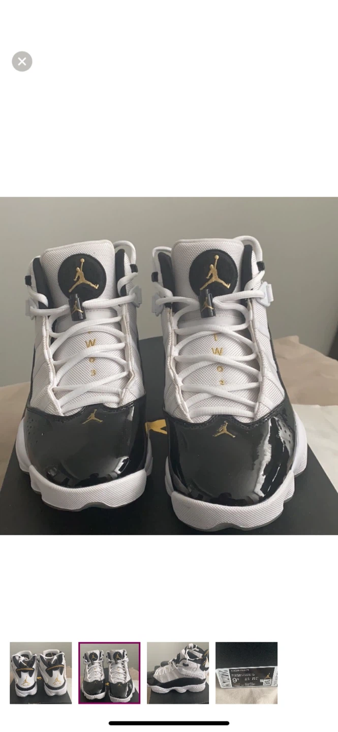 Jordan 6 Rings White/Black - Size 9.5 - photo 3