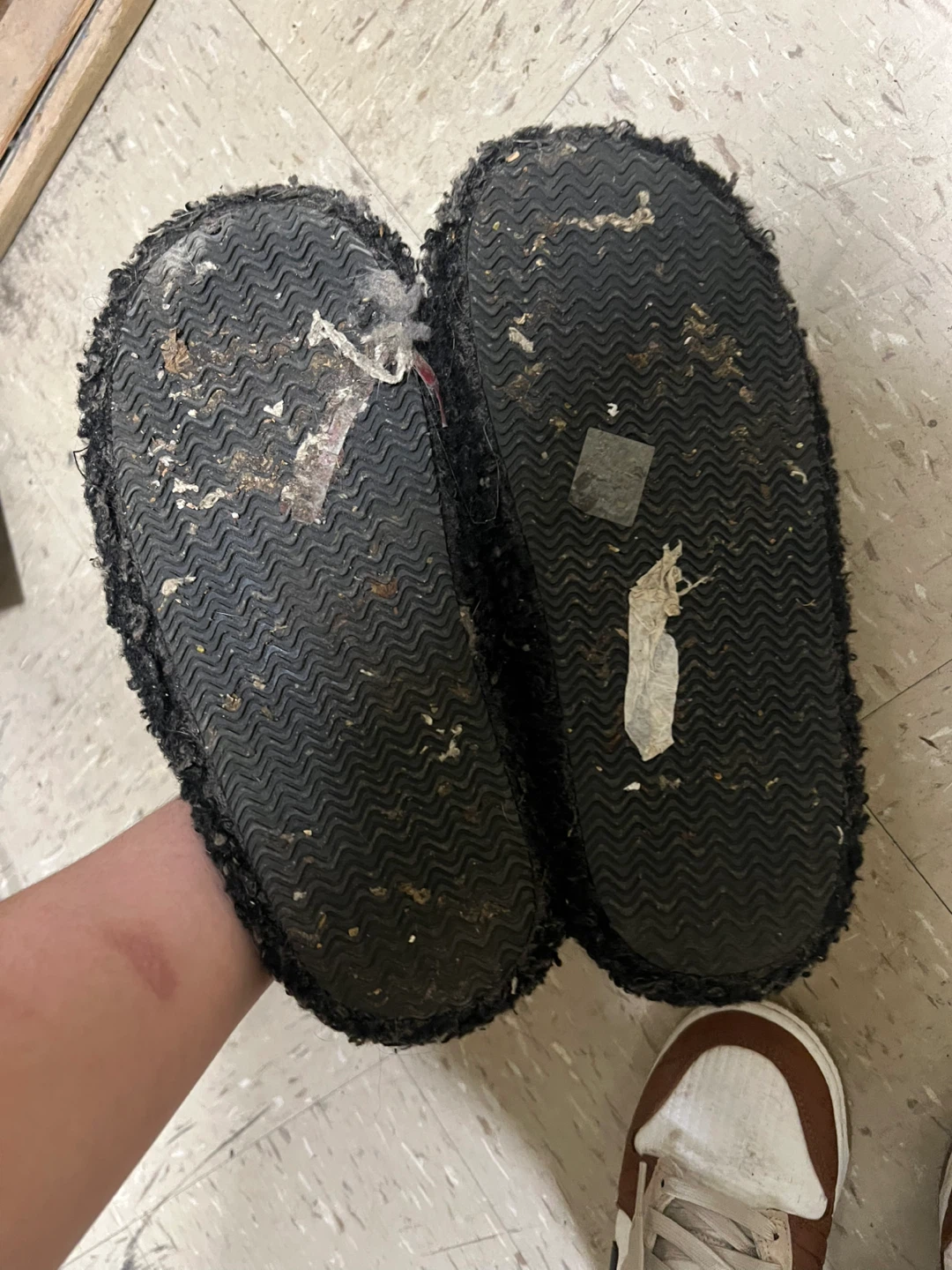 FREE Black Fuzzy Slides - photo 2