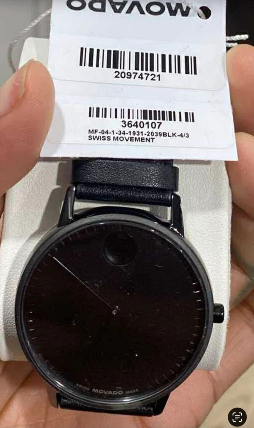 Movado Swiss Made Black Watch face - photo 2