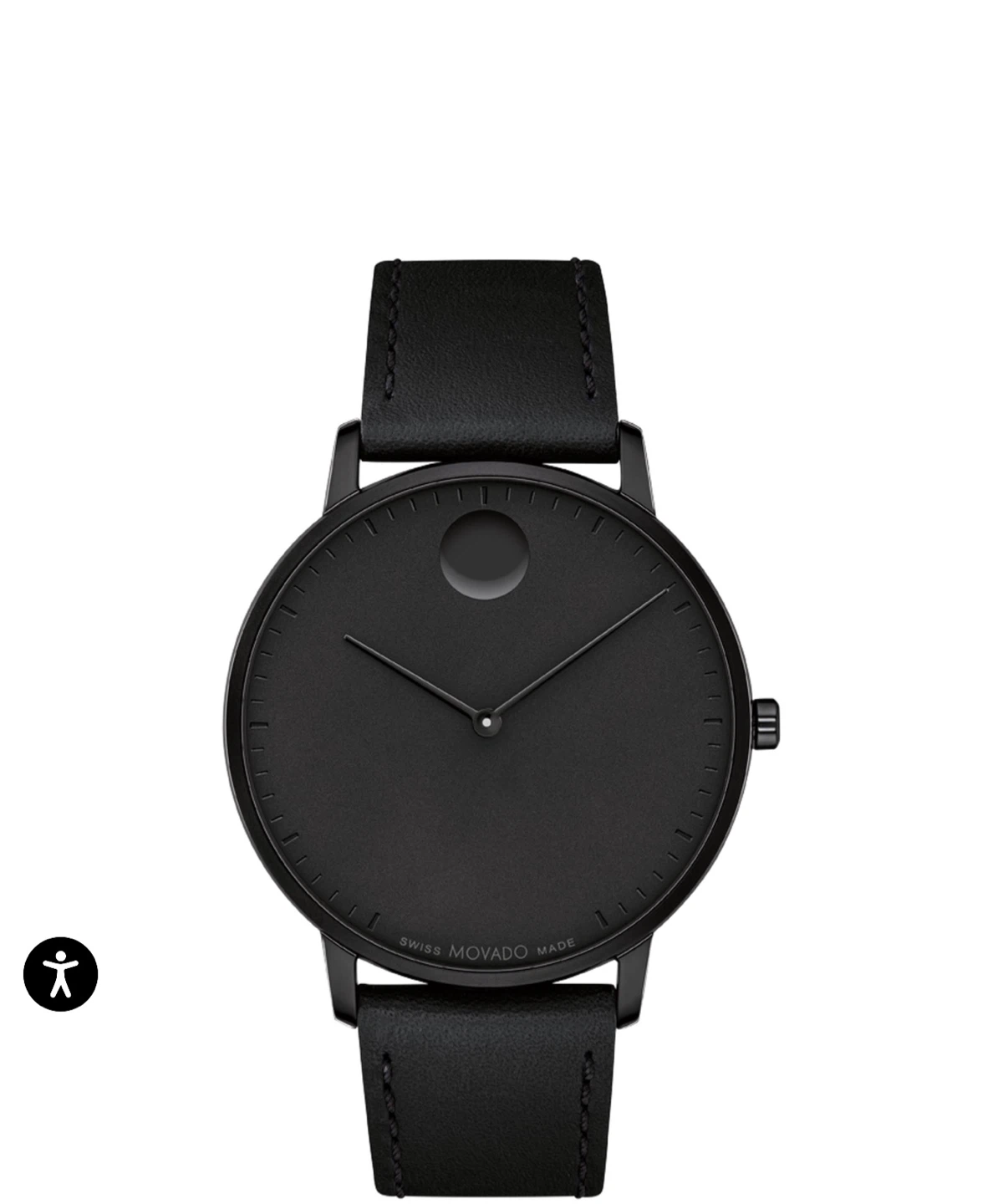 Movado Swiss Made Black Watch face - photo 3