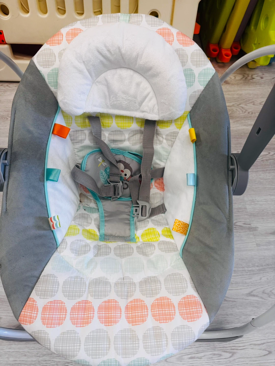 Baby Swing - Grey & Patterned - photo 2