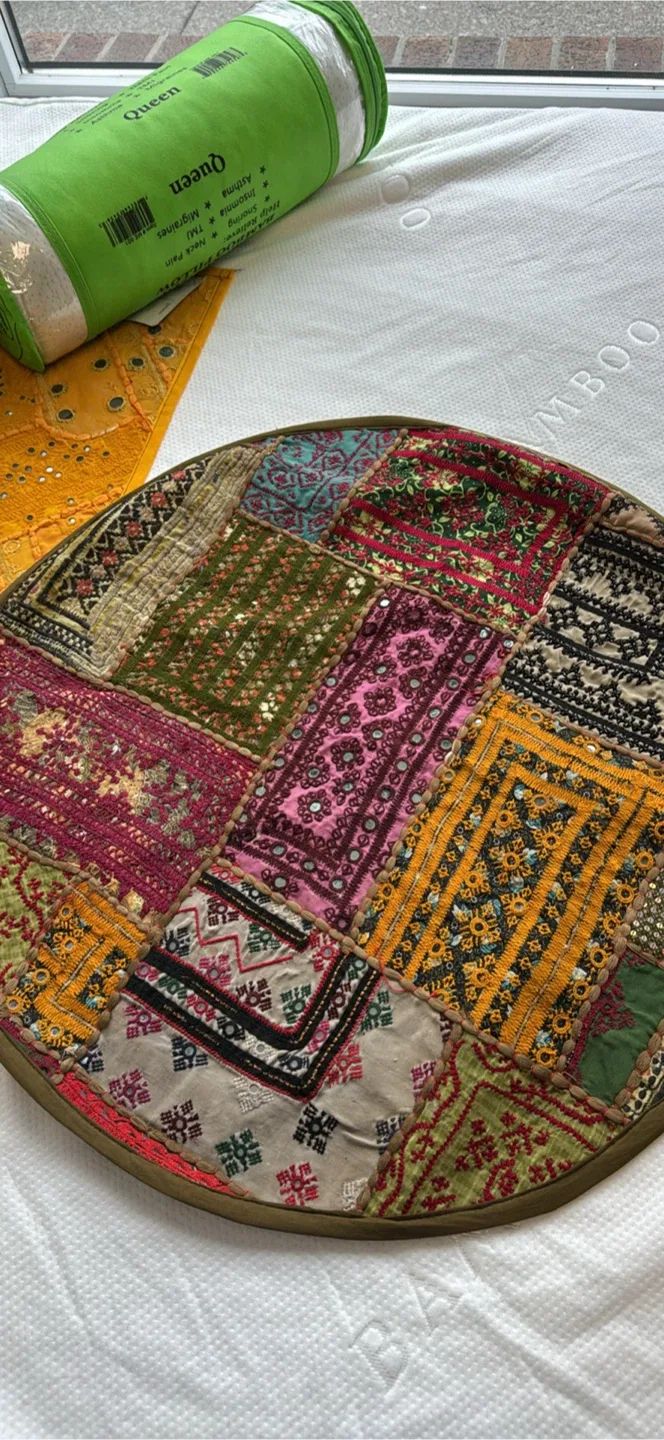 Handmade Embroidered Accent Pillows cover image indicator(3)