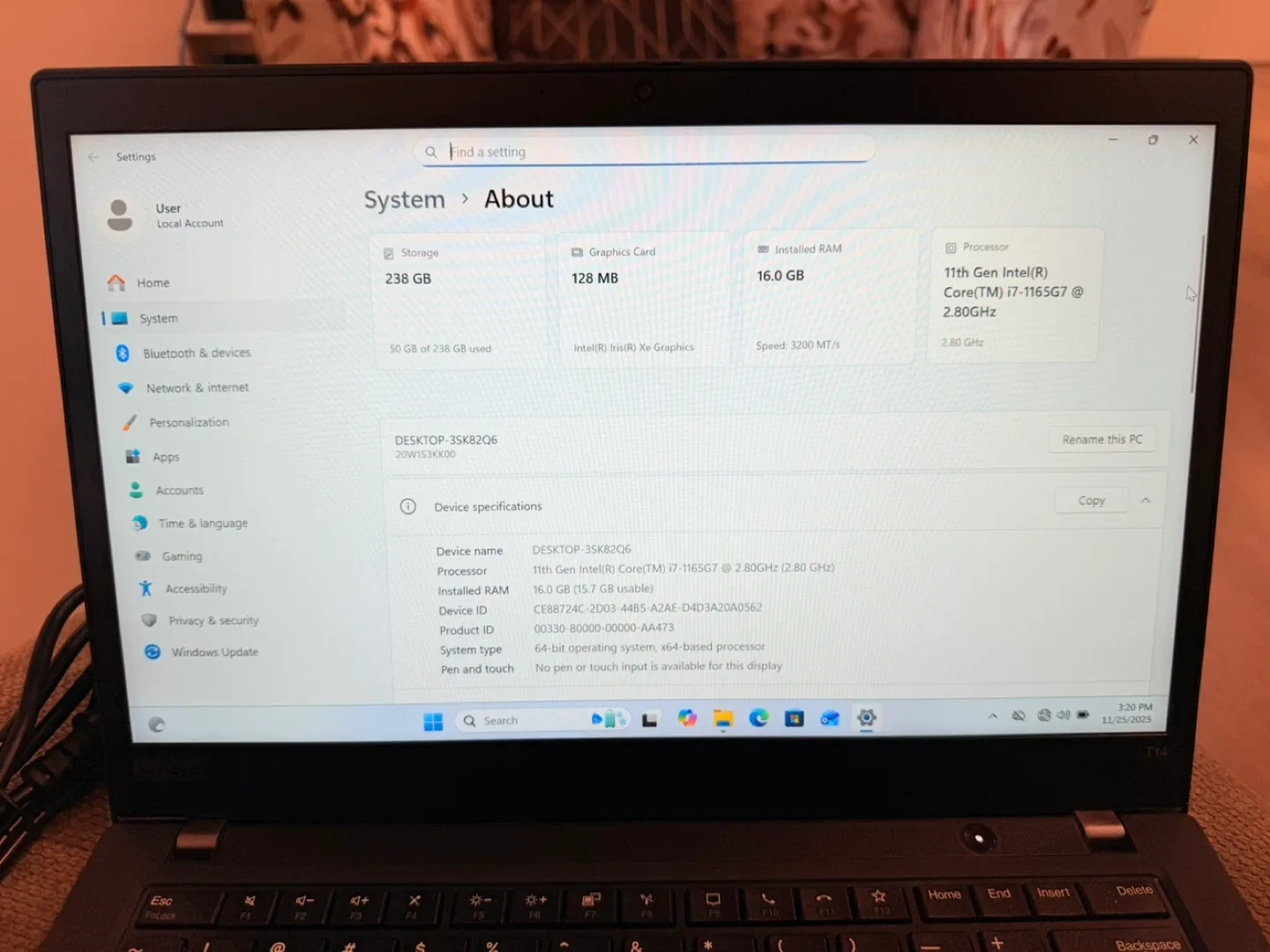 Lenovo ThinkPad T14 Gen 2 Laptop image indicator(6)