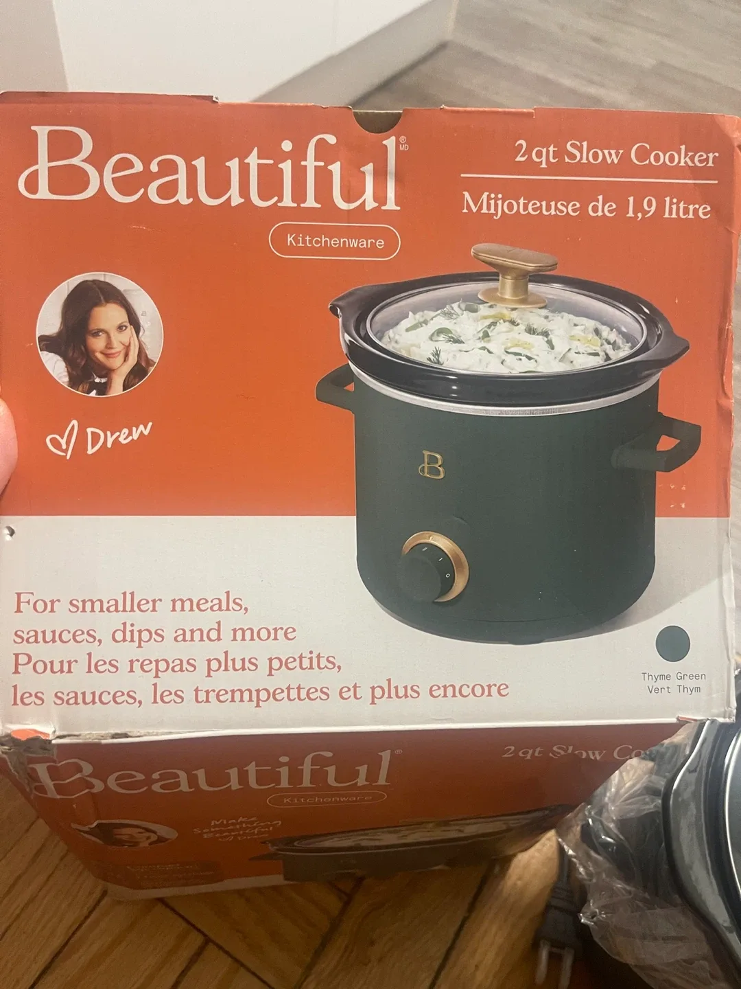New Beautiful by Drew Barrymore Slow Cooker Green