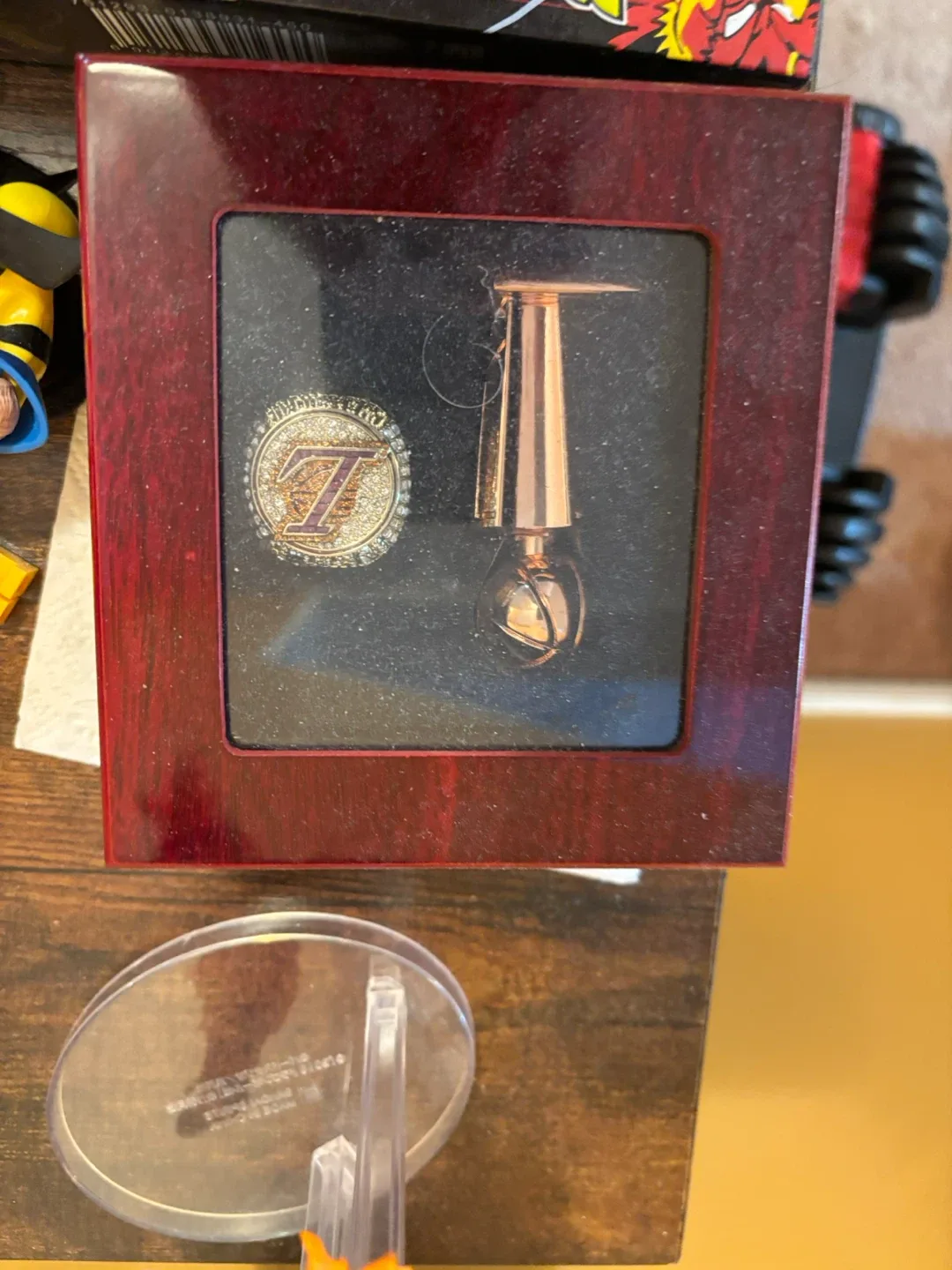 Los Angeles Lakers Championship Ring & Trophy