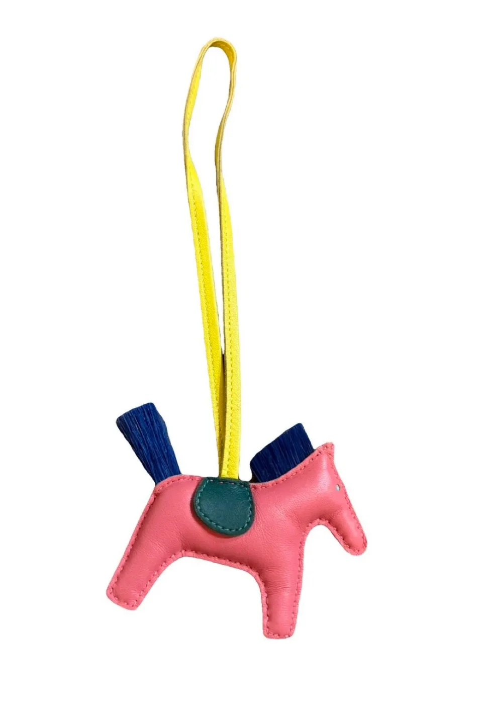 Hermès Horse Bag Charm Pink/Blue