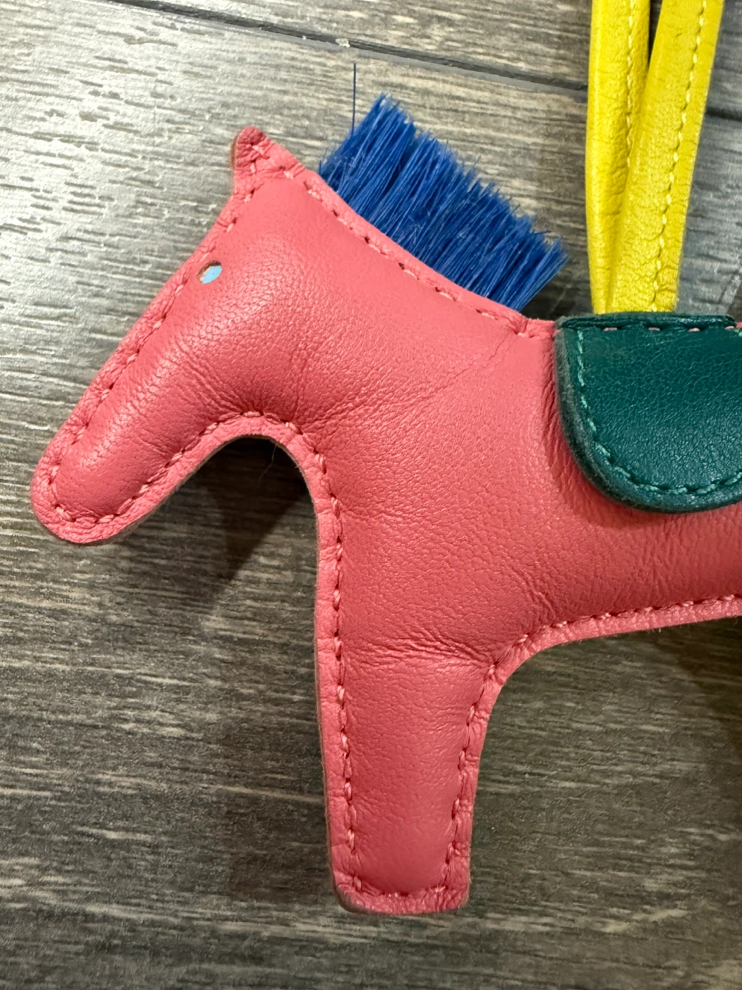 Hermès Horse Bag Charm Pink/Blue - photo 3