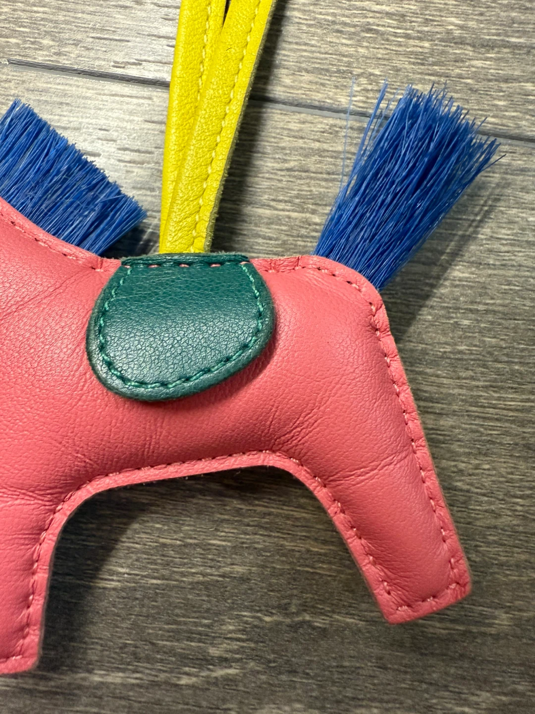 Hermès Horse Bag Charm Pink/Blue - photo 4