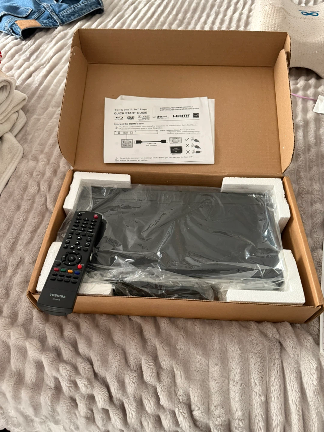 Toshiba DVD Player with Remote - Like New!