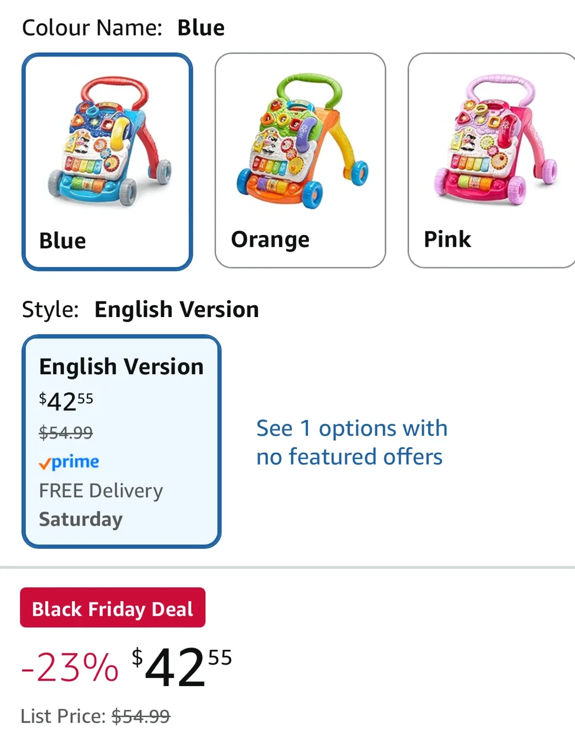 VTech Sit-to-Stand Learning Walker