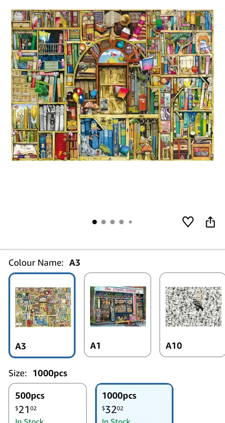 The Bizarre Bookshop 1000 Piece Puzzle