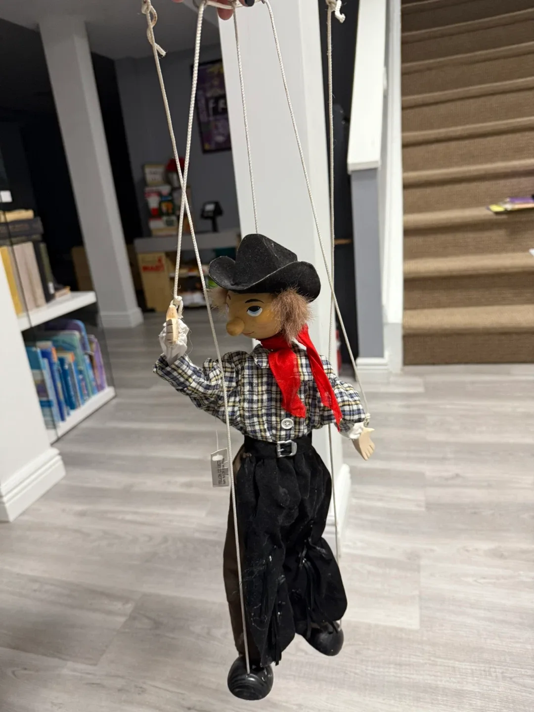 Vintage Cowboy Marionette Puppet