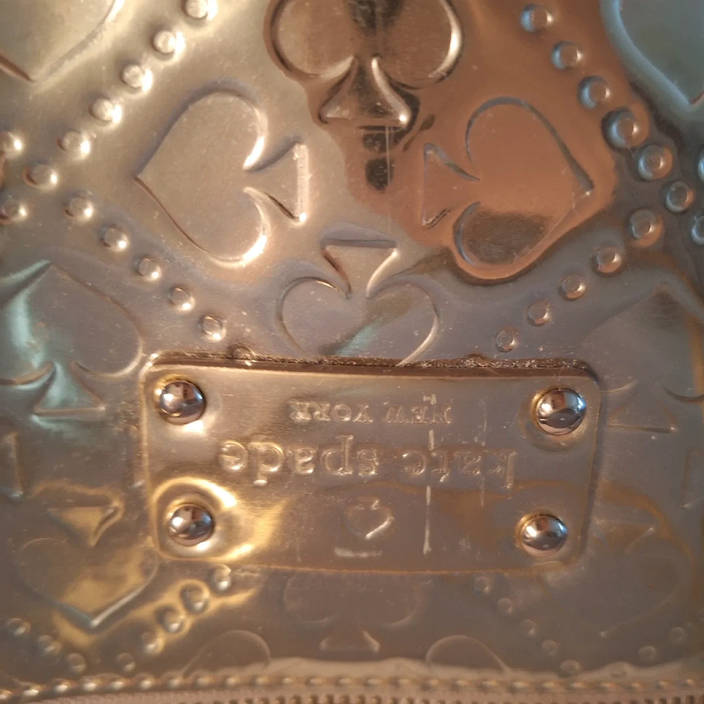 Kate Spade Gold Tote Bag image indicator(2)