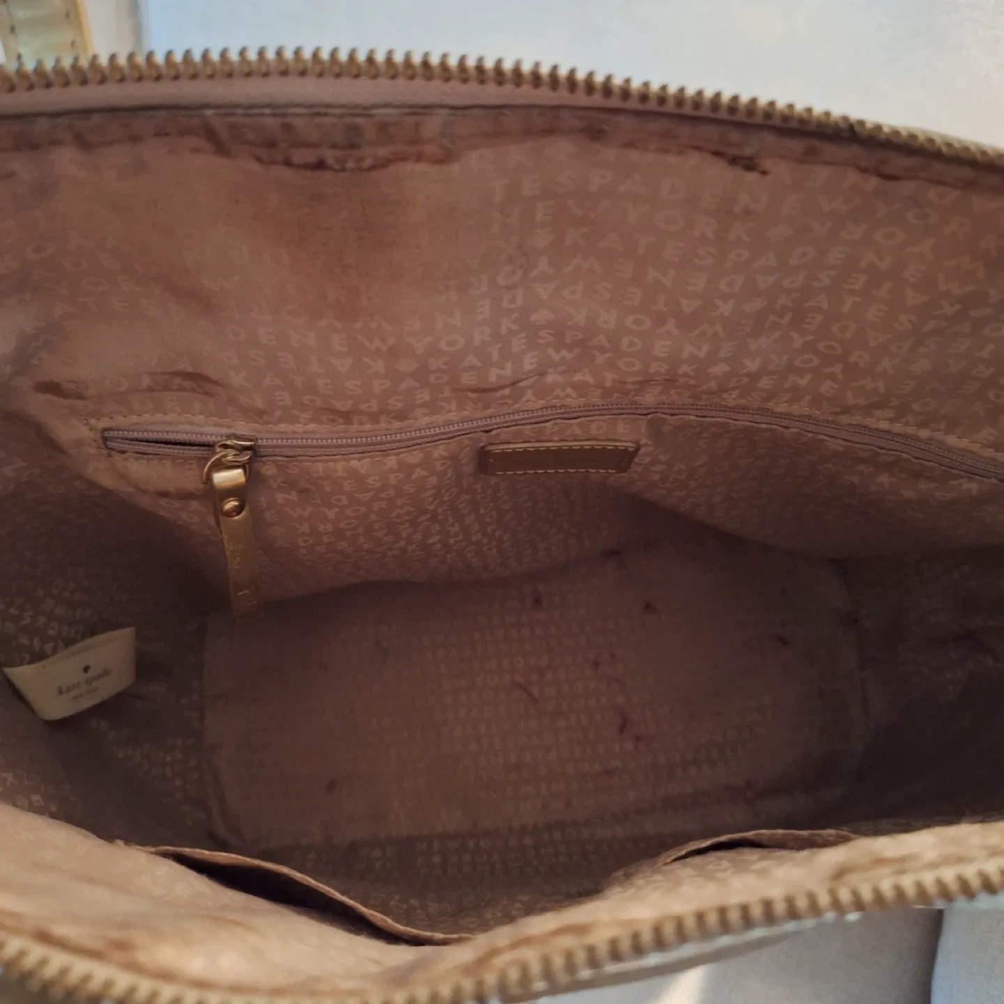 Kate Spade Gold Tote Bag image indicator(6)