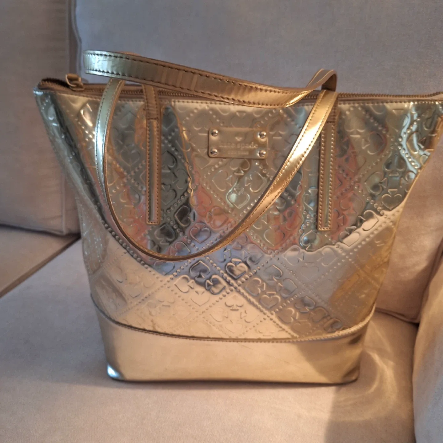 Kate Spade Gold Tote Bag