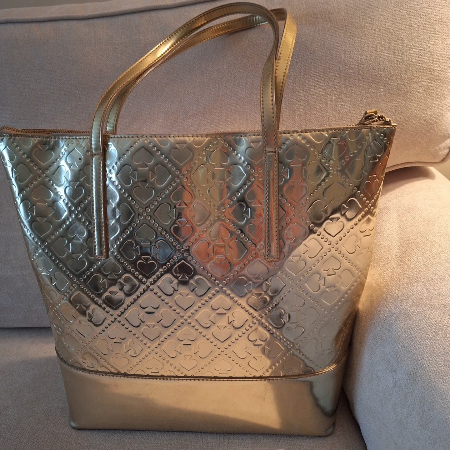 Kate Spade Gold Tote Bag image indicator(4)