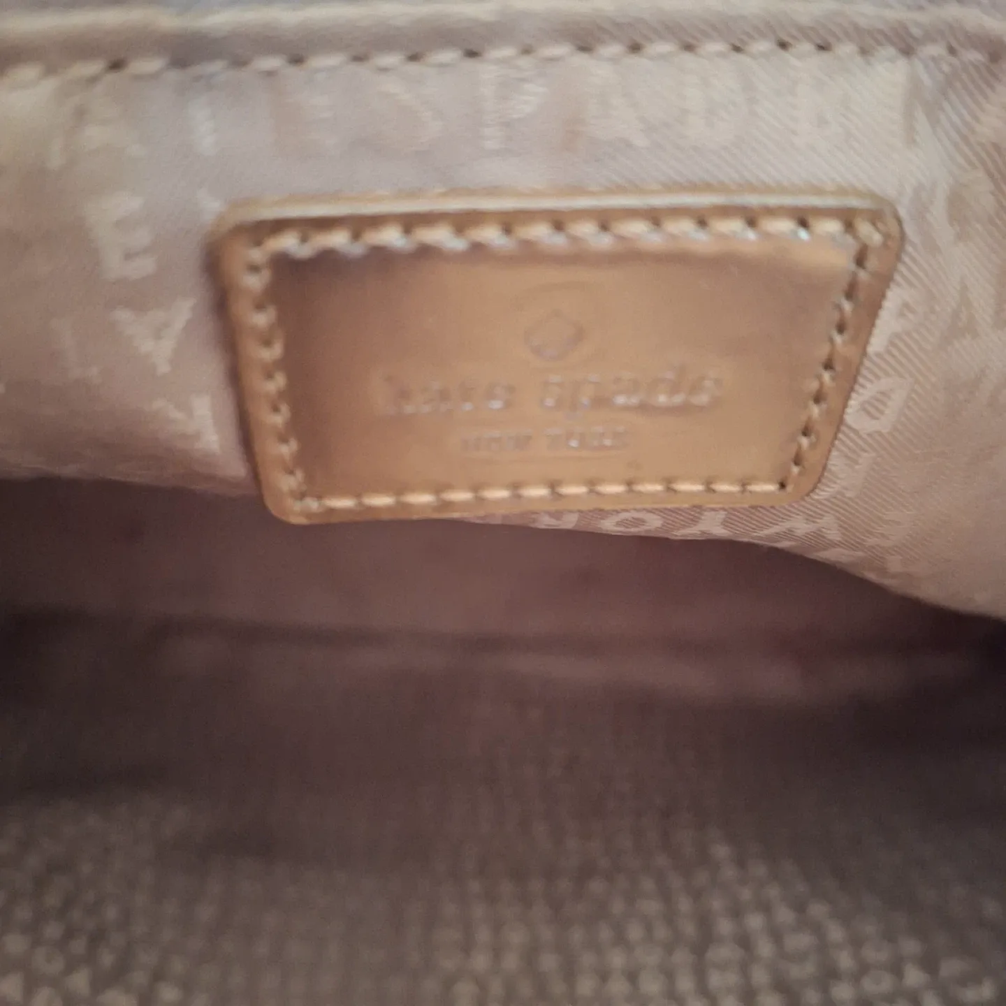 Kate Spade Gold Tote Bag image indicator(9)