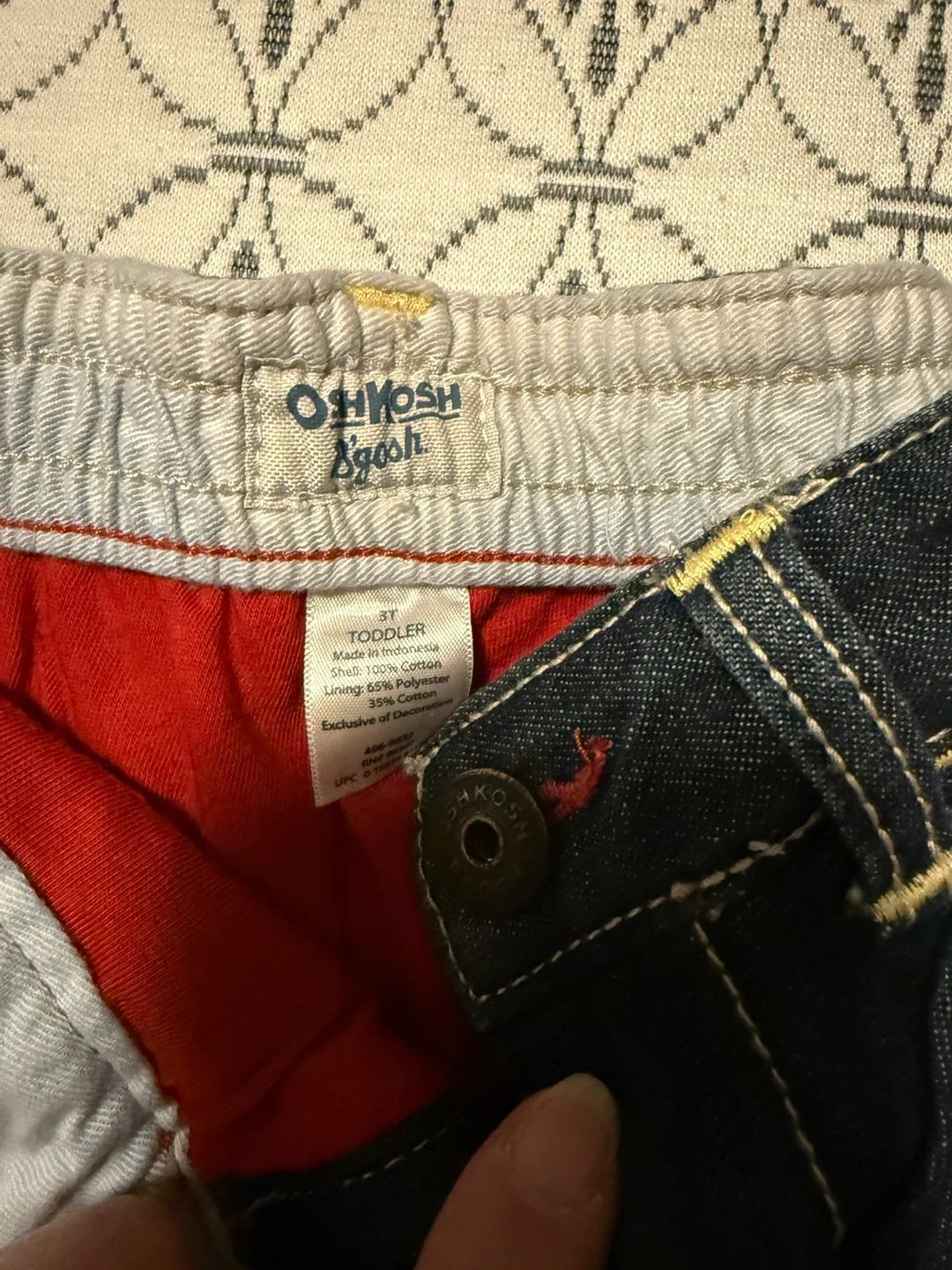 OshKosh Toddler 2 piece jeans and button up shirt set- Size 3T - photo 5