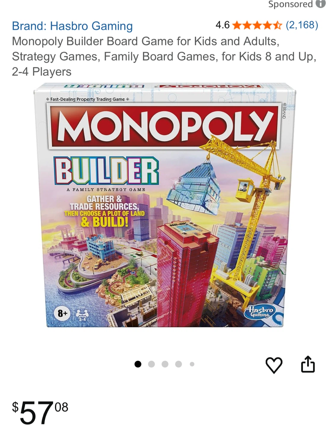 Monopoly Builder Board Game - photo 4