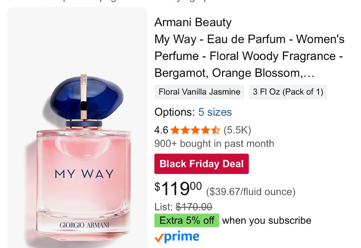 Giorgio Armani My Way Perfume - 3 fl oz image indicator(6)