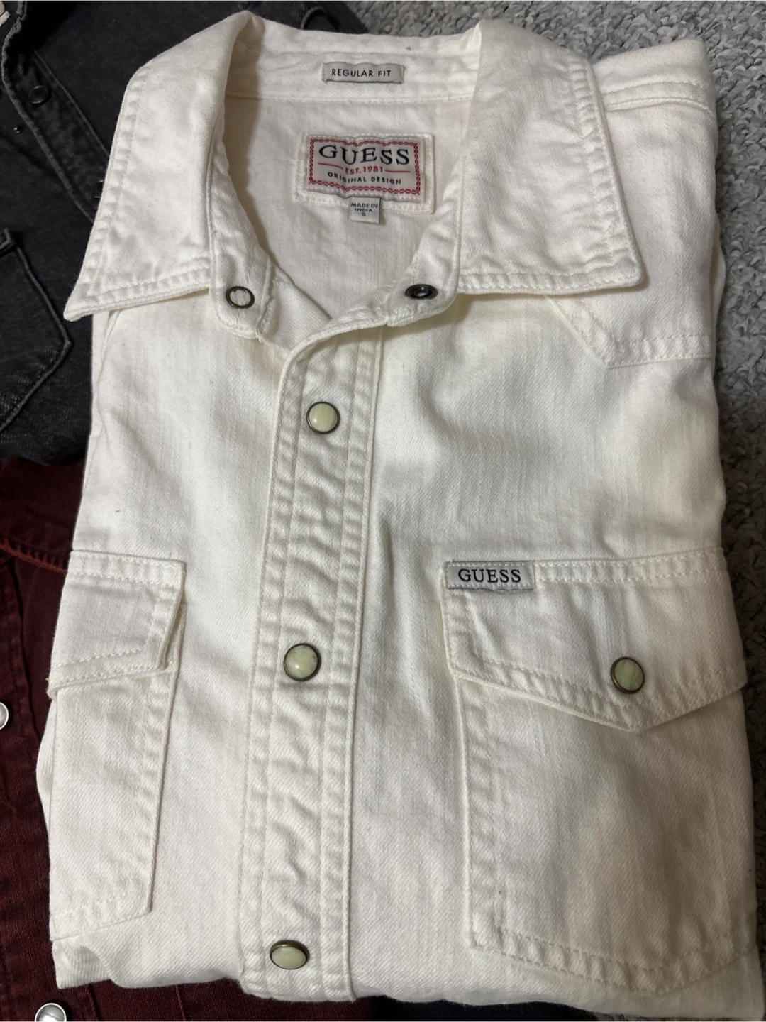 Levi's & GUESS Denim Shirts - Size S - photo 2