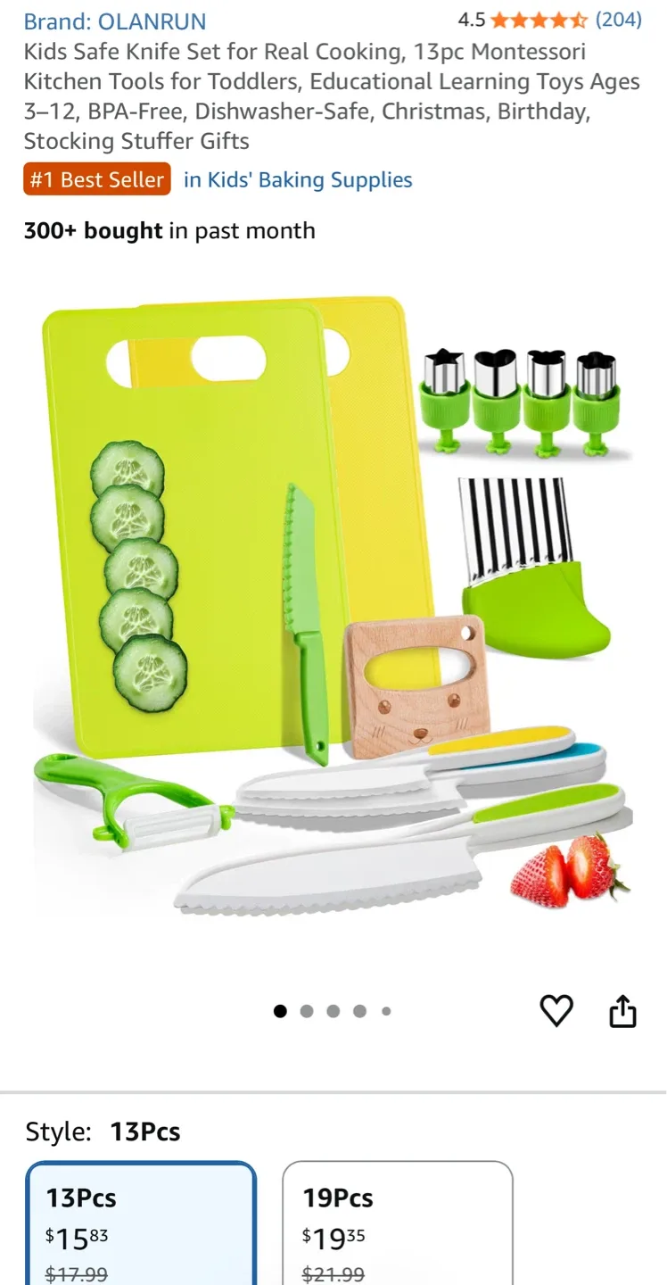 Montessori Toys Kitchen Tools for Toddlers Kids