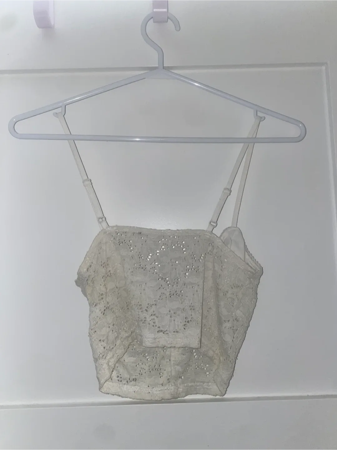 White Lace Corset Bralette Top image indicator(4)