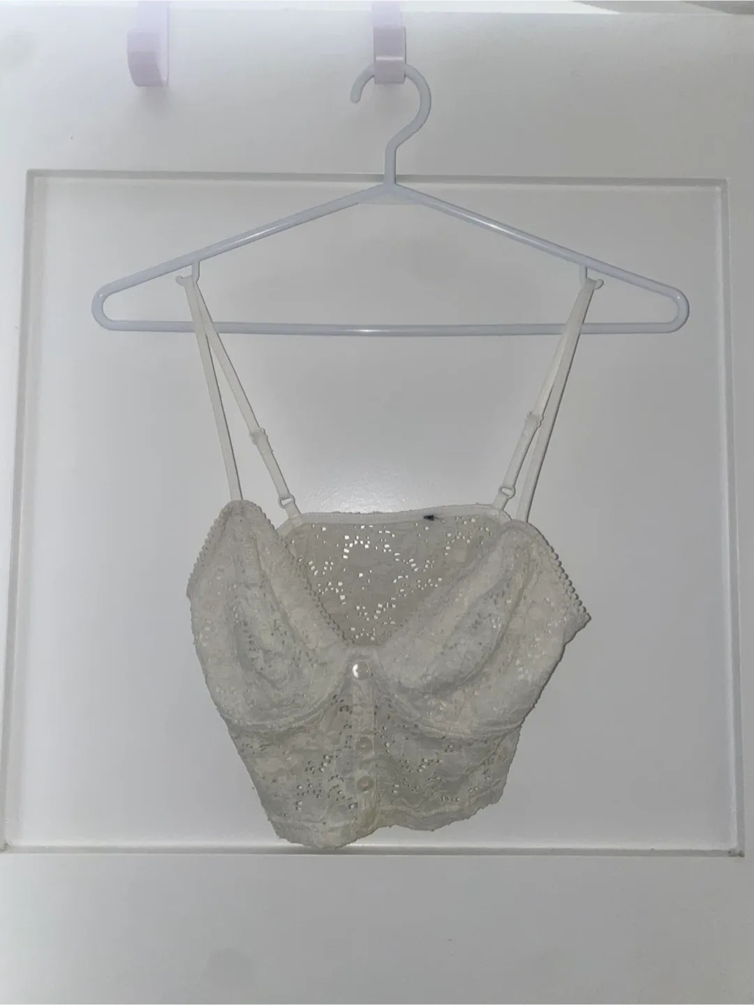 White Lace Corset Bralette Top image indicator(2)