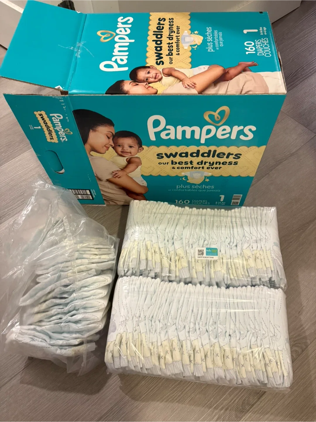 Pampers Swaddlers Size 1 - 95 Diapers
