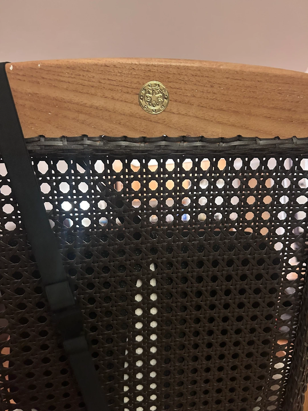 Premium hardwood + hand-woven cane - photo 2