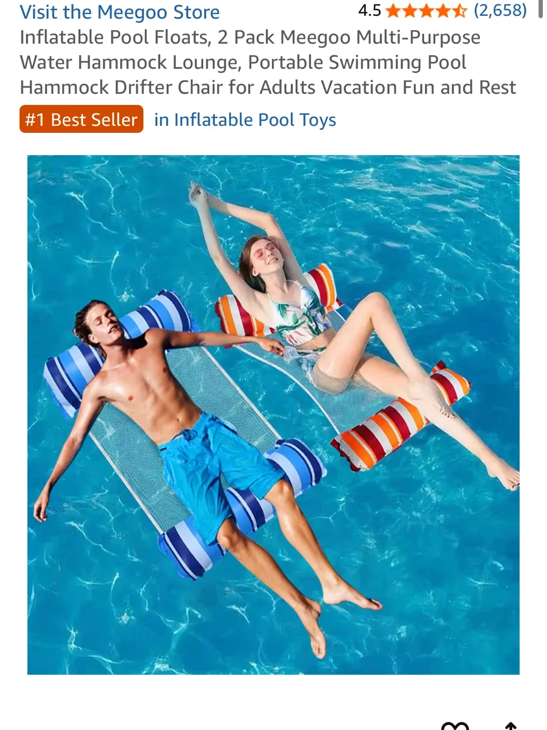 Meegoo Inflatable Pool Floats