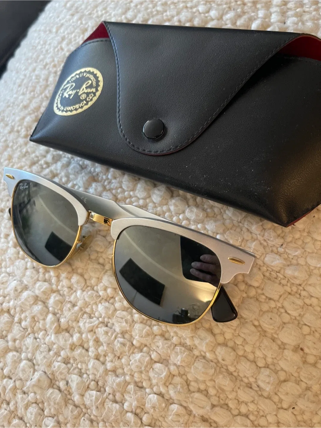 Ray-Ban Clubmaster RB3507 Silver Sunglasses image indicator(5)