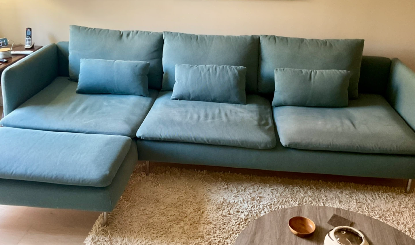 IKEA Soderhamn sectional sofa with chaise