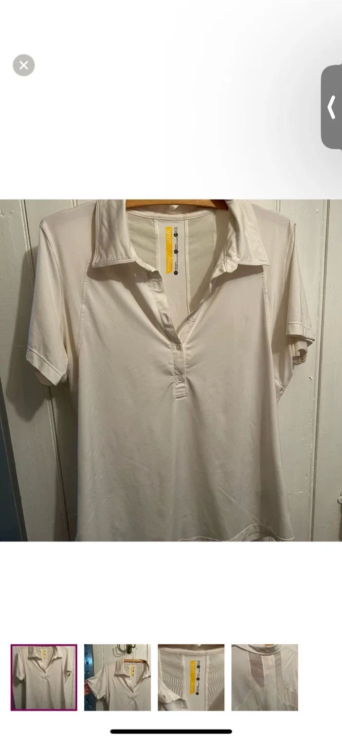 Lole White Polo Shirt Size XL