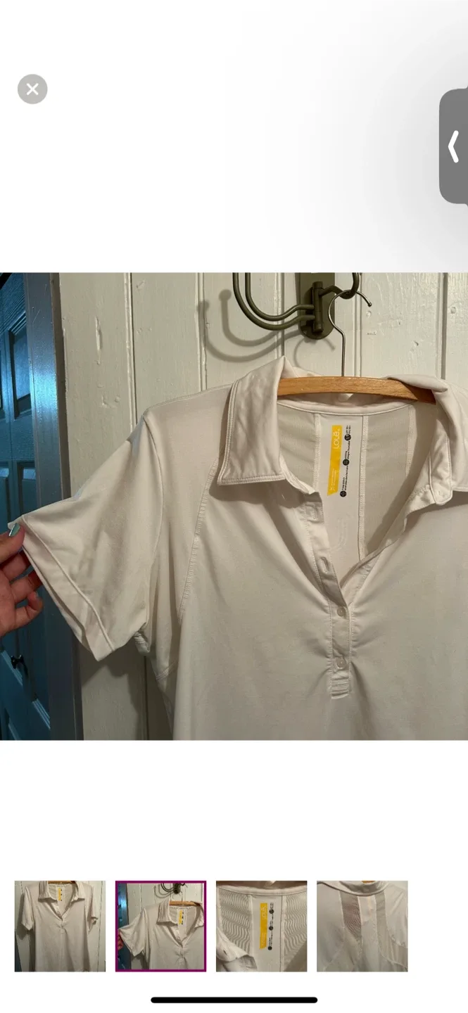 Lole White Polo Shirt Size XL image indicator(2)