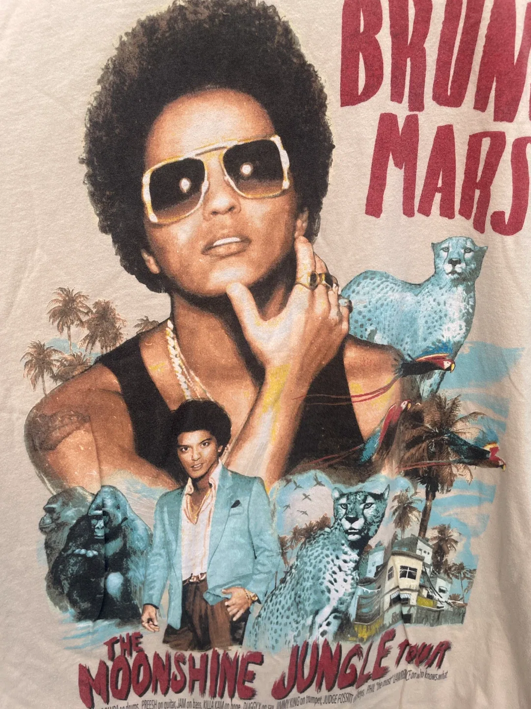 Bruno Mars Moonshine Jungle Tour men’s T-Shirt - Size S image indicator(4)