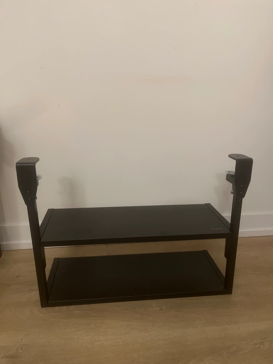Above or below desk shelf unit