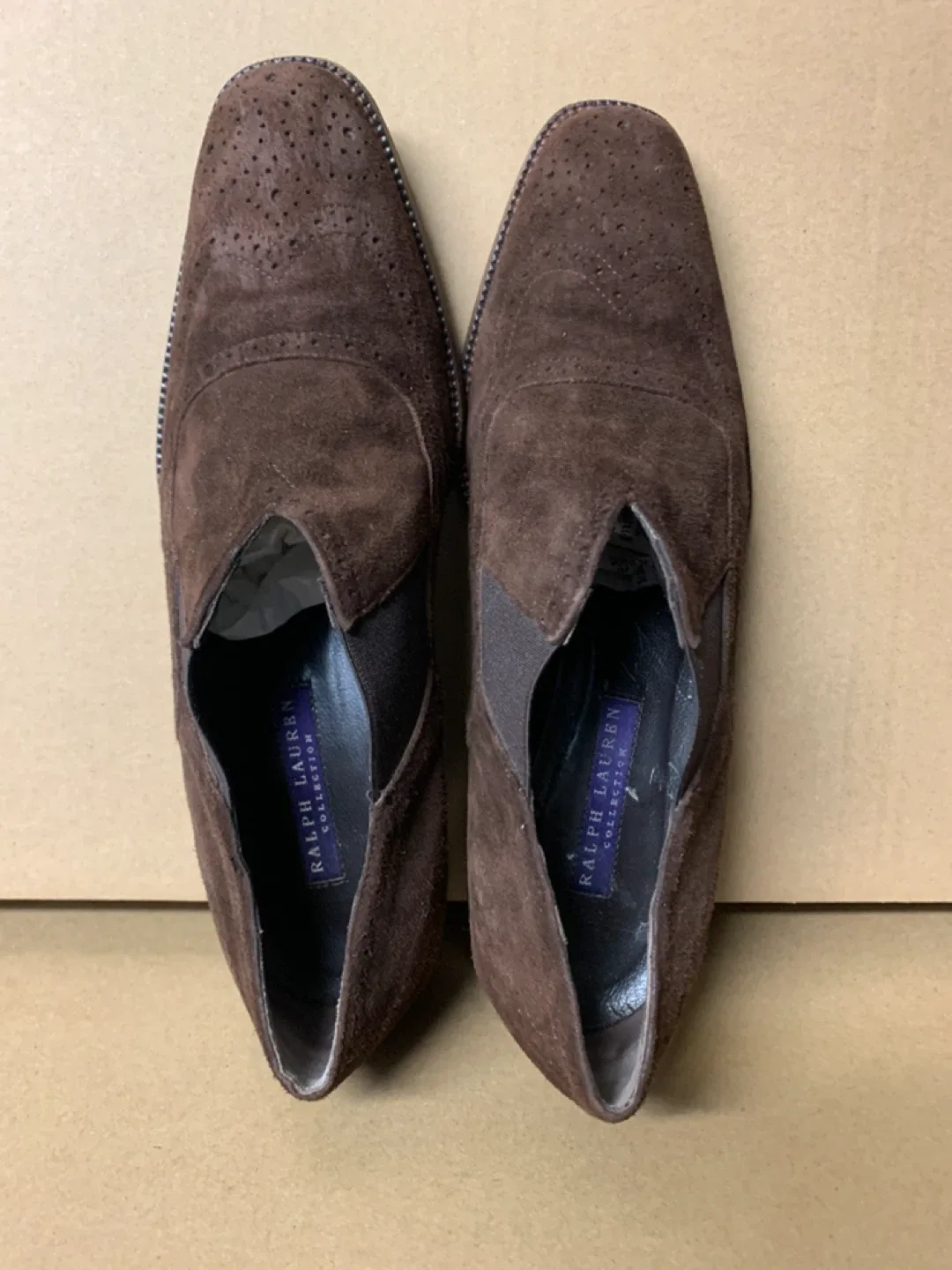 Ralph Lauren Brown Suede Loafer/Shoes size 6 1/2 B image indicator(3)