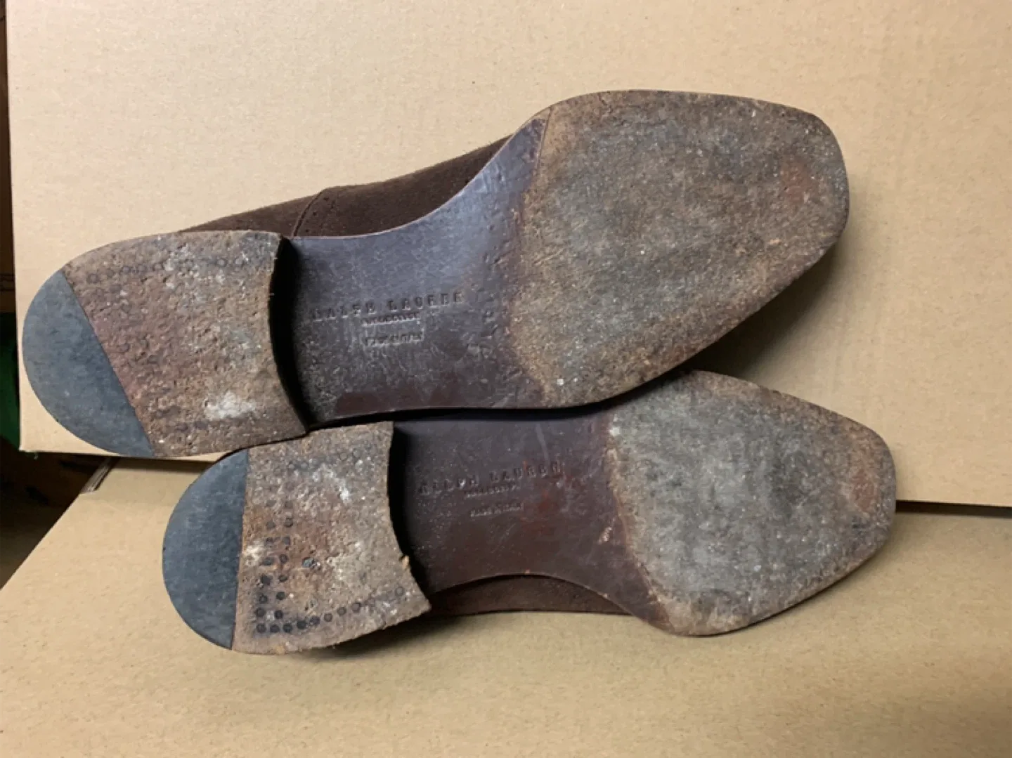 Ralph Lauren Brown Suede Loafer/Shoes size 6 1/2 B image indicator(4)