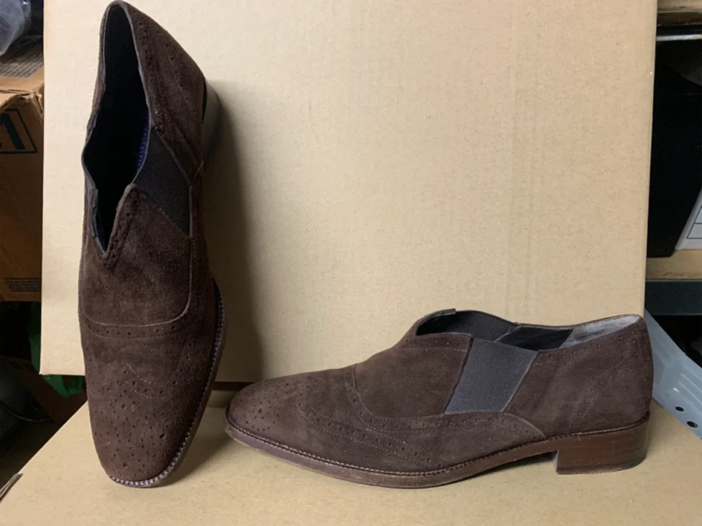 Ralph Lauren Brown Suede Loafer/Shoes size 6 1/2 B image indicator(6)