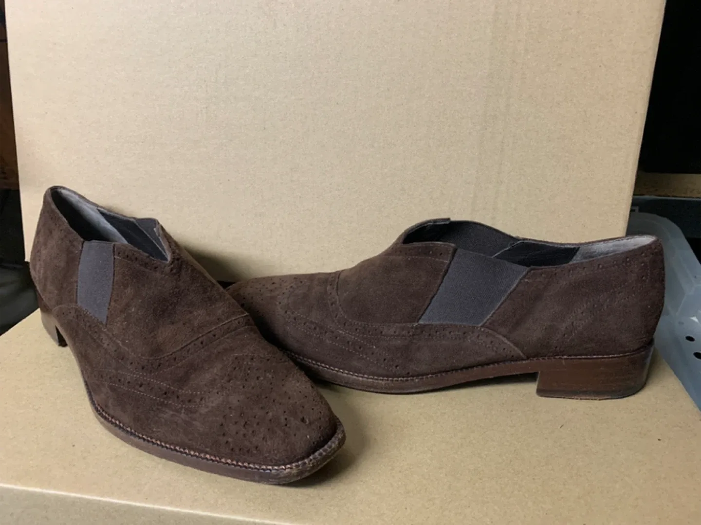 Ralph Lauren Brown Suede Loafer/Shoes size 6 1/2 B image indicator(5)