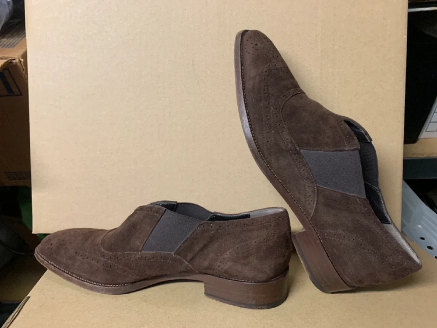 Ralph Lauren Brown Suede Loafer/Shoes size 6 1/2 B image indicator(7)