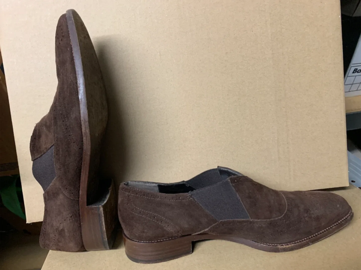 Ralph Lauren Brown Suede Loafer/Shoes size 6 1/2 B image indicator(8)