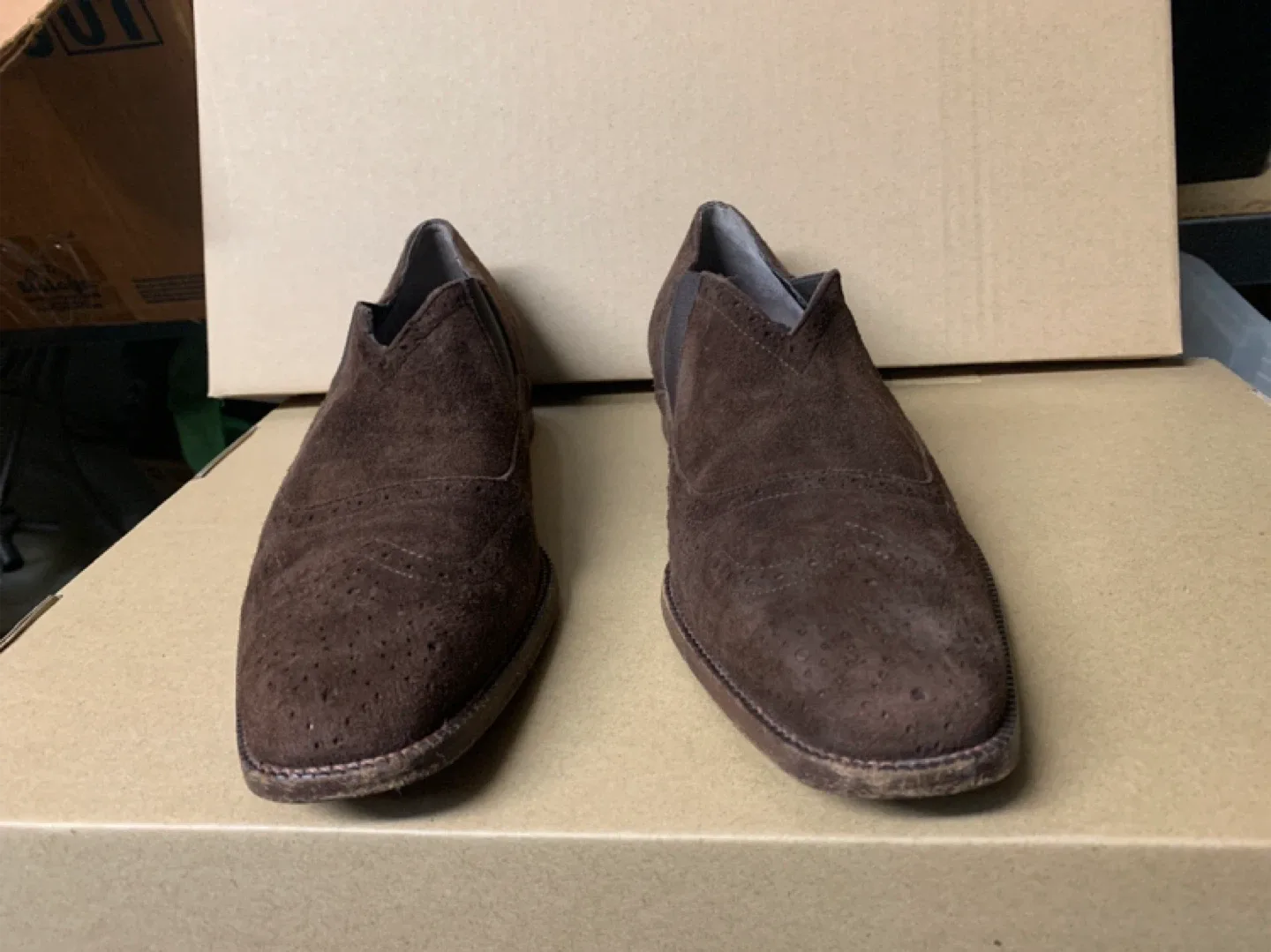 Ralph Lauren Brown Suede Loafer/Shoes size 6 1/2 B image indicator(9)